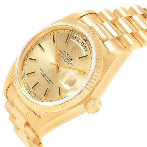 rolex 18 karat preis|Rolex 18 ct date watch.